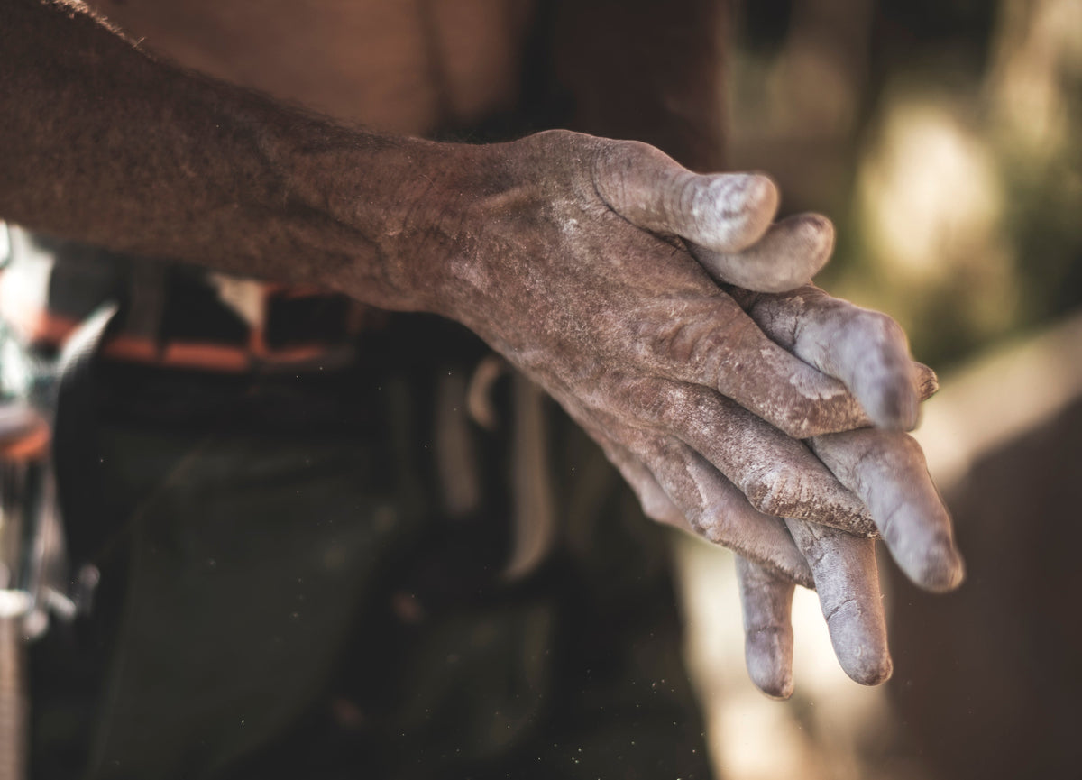 Climber's strong fingers 